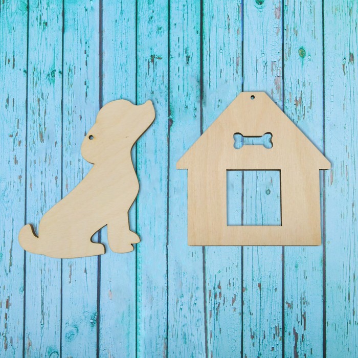 Подвеска собака "Щенок и будка"