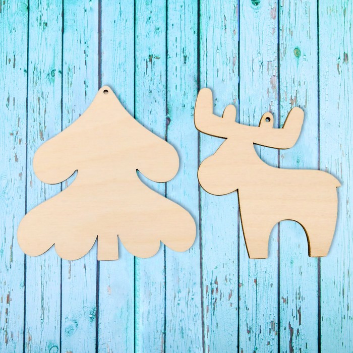 Подвеска "Ель и лось"