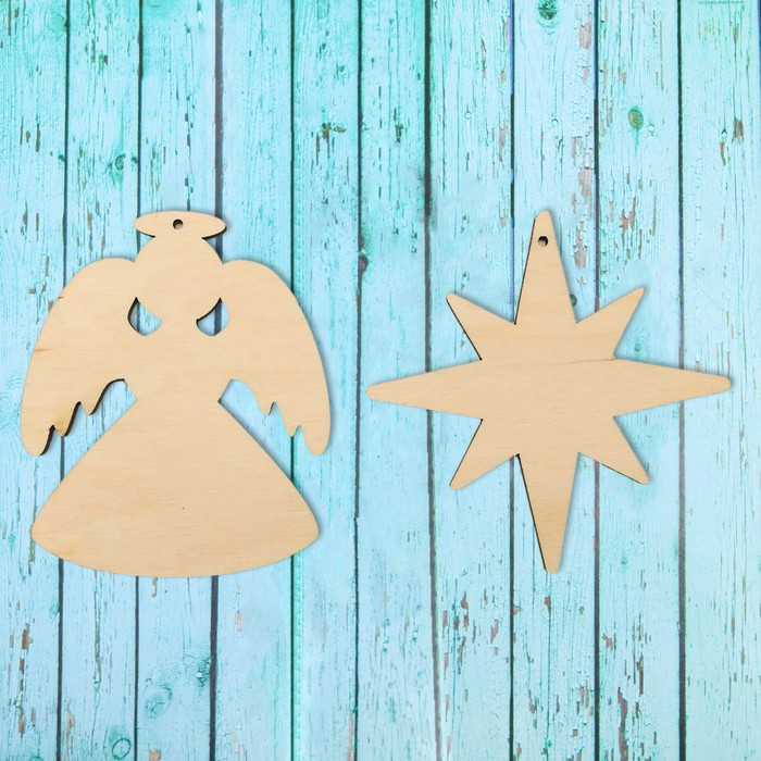 Подвеска "Звезда и ангел"