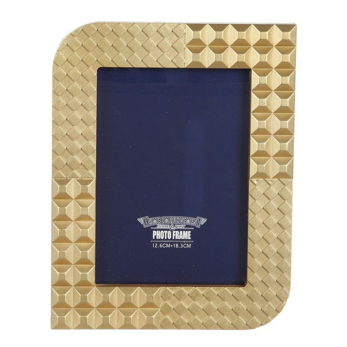 Фоторамка пластик 13х18 см "Грани" золото 24х19х8 см