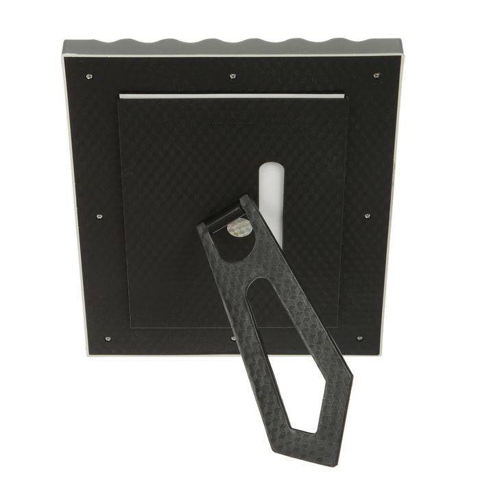 Фоторамка пластик 13х18 см "Розы с воланами" серебро 24х19х8 см