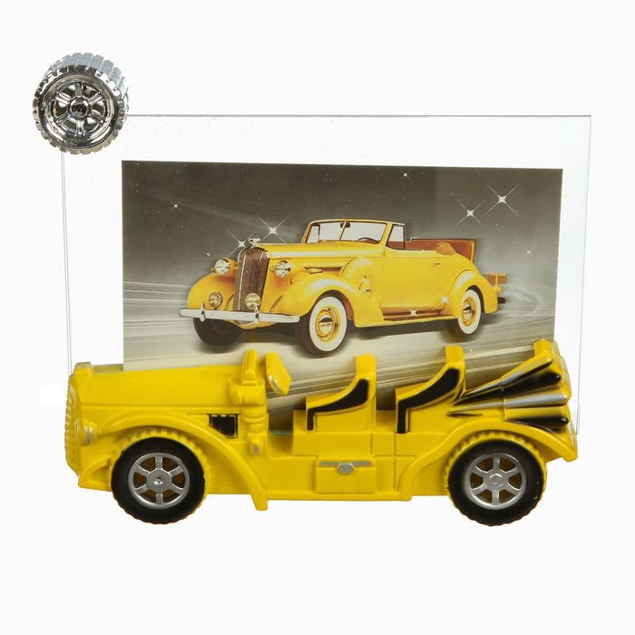 Фоторамка пластик 10х15 см "Автомобиль с откидным верхом" МИКС 15х14х8 см