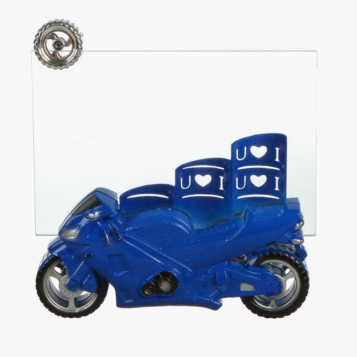 Фоторамка пластик 10х15 см "Спортивный мотоцикл" МИКС 15х14х8 см