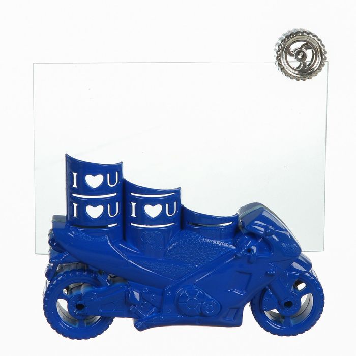 Фоторамка пластик 10х15 см "Спортивный мотоцикл" МИКС 15х14х8 см