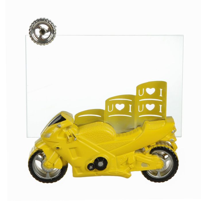 Фоторамка пластик 10х15 см "Спортивный мотоцикл" МИКС 15х14х8 см