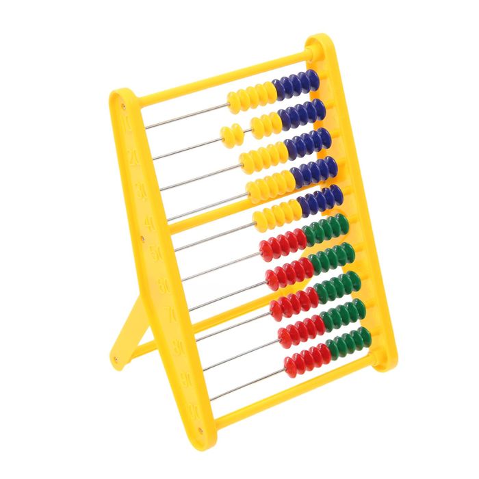 Счеты на подставке №4, цвета МИКС