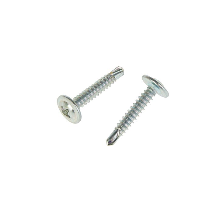 Саморез с прессшайбой TUNDRA krep, сверлоконечный, 4.2х25 мм, цинк, 15 кг