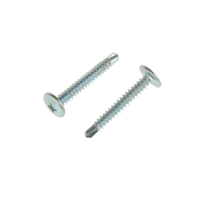 Саморез с прессшайбой TUNDRA krep, сверлоконечный, 4.2х32 мм, цинк, 15 кг