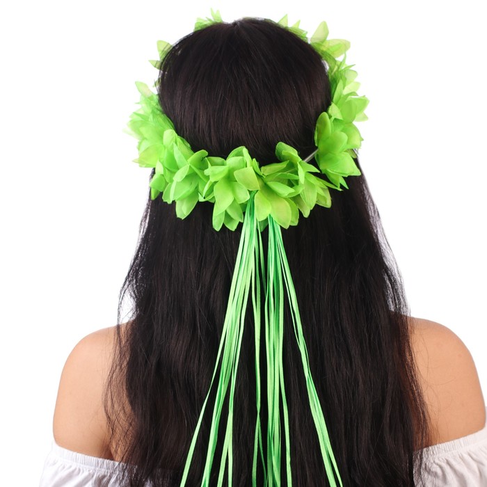 Гавайский венок, цвет зеленый