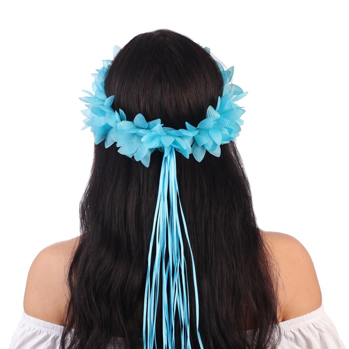 Гавайский венок, цвет голубой