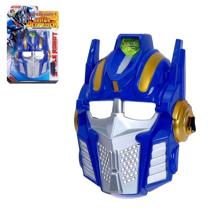 Маска трансформера «Прайм», световые и звуковые эффекты, работает от батареек