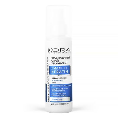 Термозащитный спрей-увлажнитель для волос Kora, 150 мл - Фото 1