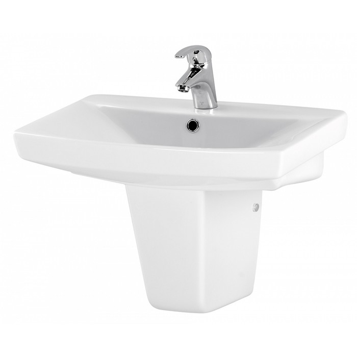 Раковина "Carina", цвет белый, 55 см, с 1 центральным отверстием