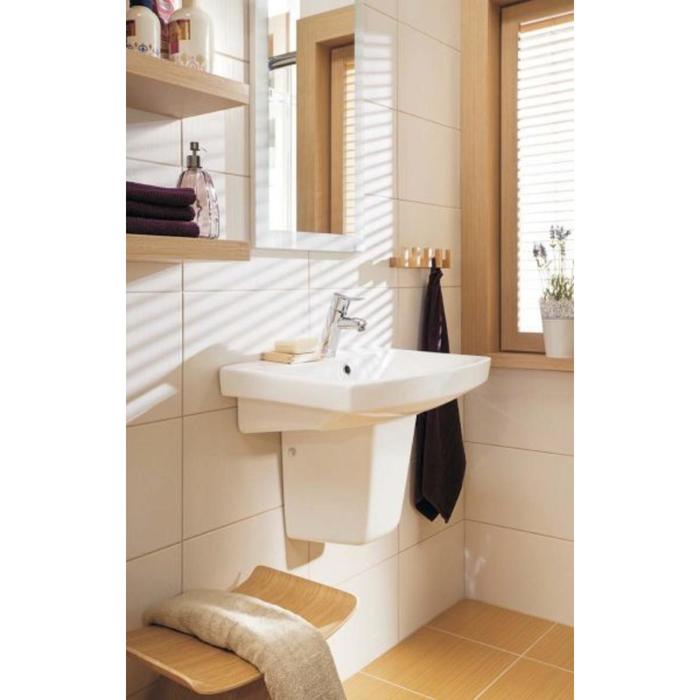 Раковина "Carina", цвет белый, 60 см, с 1 центральным отверстием