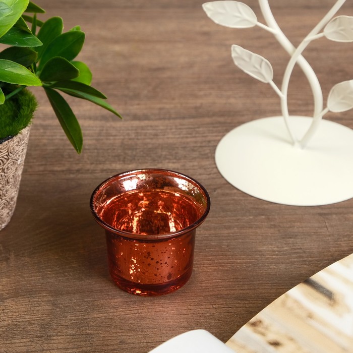 Подсвечник металл 1 свеча "Соловей на ветке" 32х18х10 см