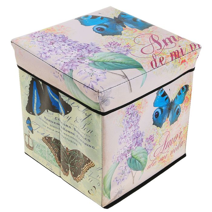 Пуф складной 30х30х30см "Любовь"