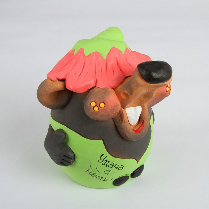 Копилка "Крот" 16см микс