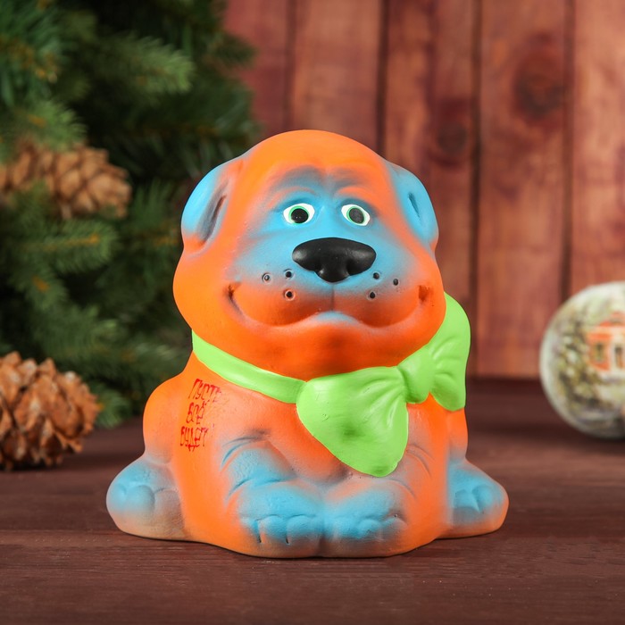 Копилка "Щенок", рыжий