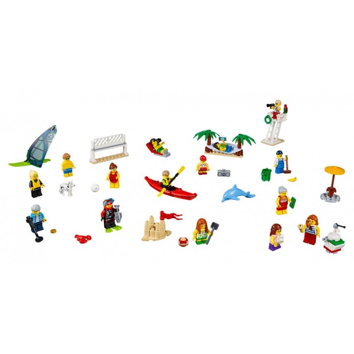 Конструктор «Отдых на пляже - жители LEGO CITY», 169 деталей
