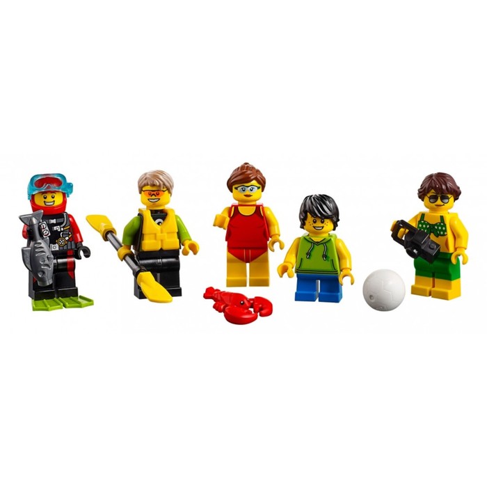 Конструктор «Отдых на пляже - жители LEGO CITY», 169 деталей