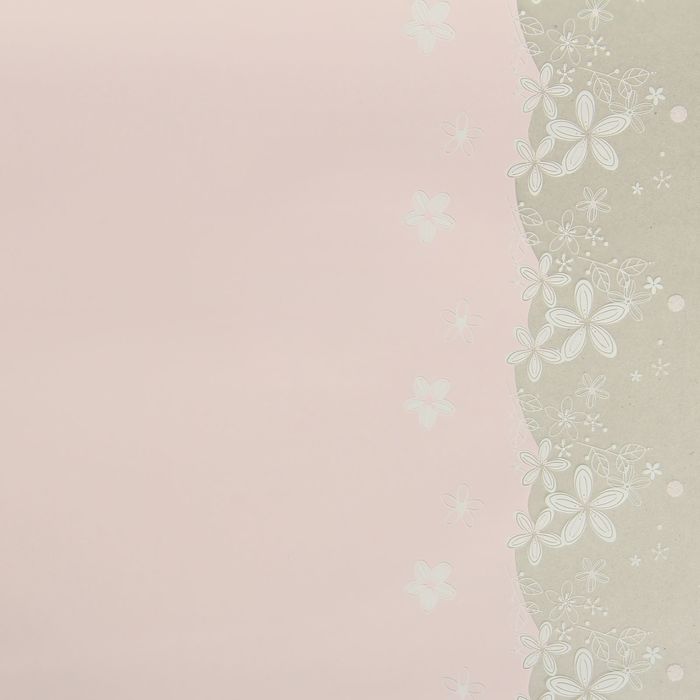 Пленка для цветов, пудровый, 60 х 60 см