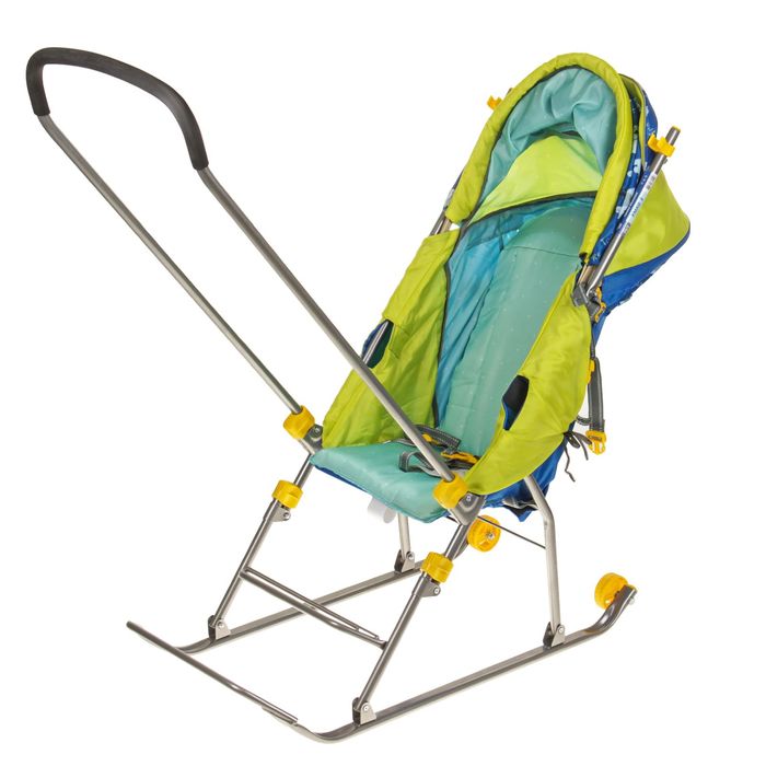 Санки- коляска "Умка 3. Мишки", цвет: синий