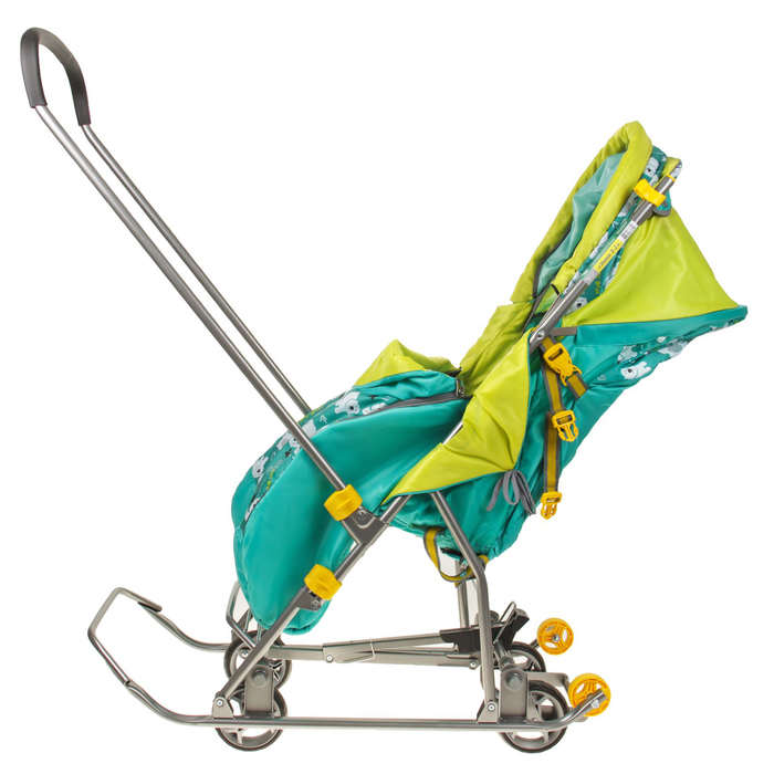 Санки-коляска "Умка 3-1. Мишки", цвет: изумруд