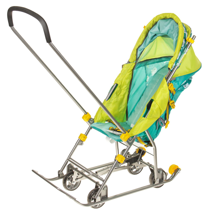 Санки-коляска "Умка 3-1. Мишки", цвет: изумруд