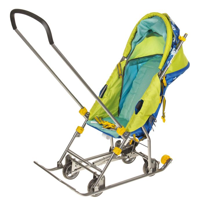 Санки-коляска "Умка3-1. Мишки", цвет: синий