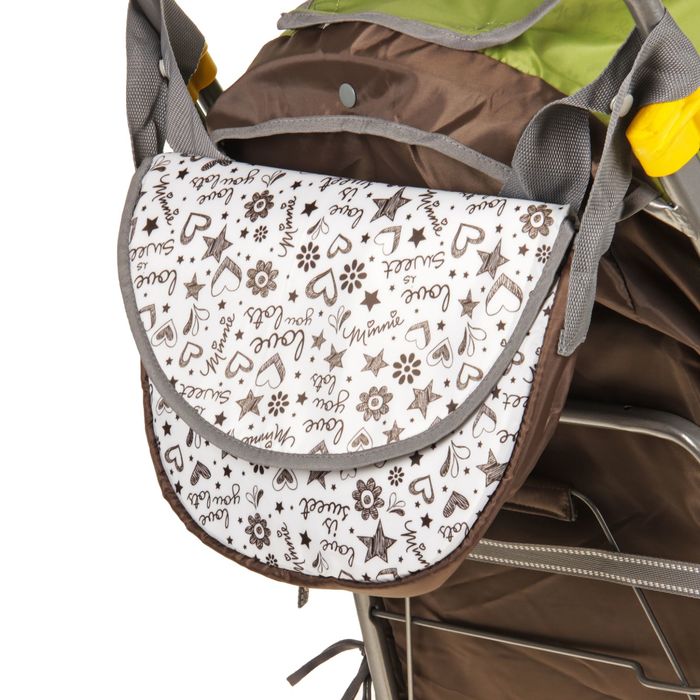 Санки-коляска "Наши детки", цвет фьюжн оливковый