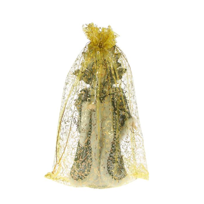 Новогодняя кукла "Снежная королева" чёрная, 30х13 см (АК10)