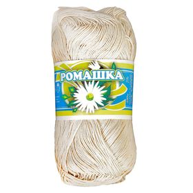 

Нитки вязальные "Ромашка" 320м/75гр 100% мерсеризованный хлопок цвет 0103