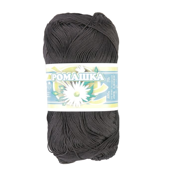 Нитки вязальные "Ромашка" 320м/75гр 100% мерсеризованный хлопок цвет 7214