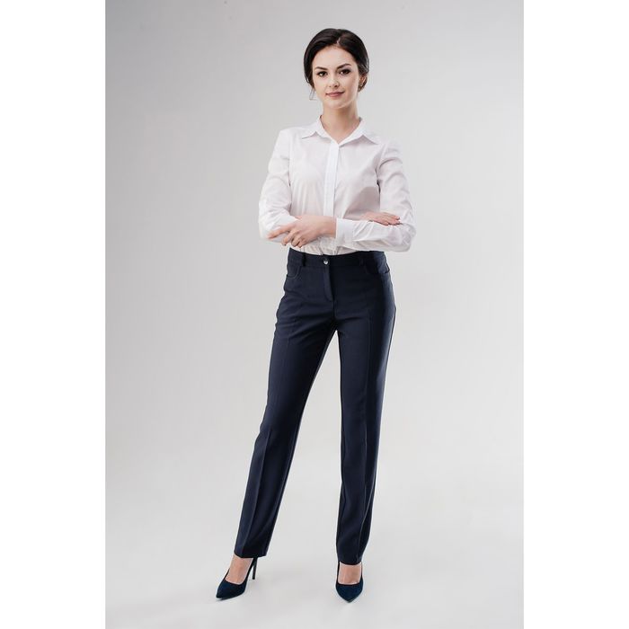 Брюки женские БЗП-05, цвет синий, размер 44, рост 170