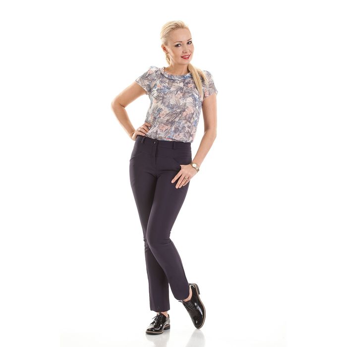 Брюки женские БЗП-06, цвет синий, размер 46, рост 170