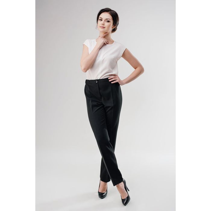 Брюки женские БЗП-01/1, цвет чёрный, размер 48, рост 170