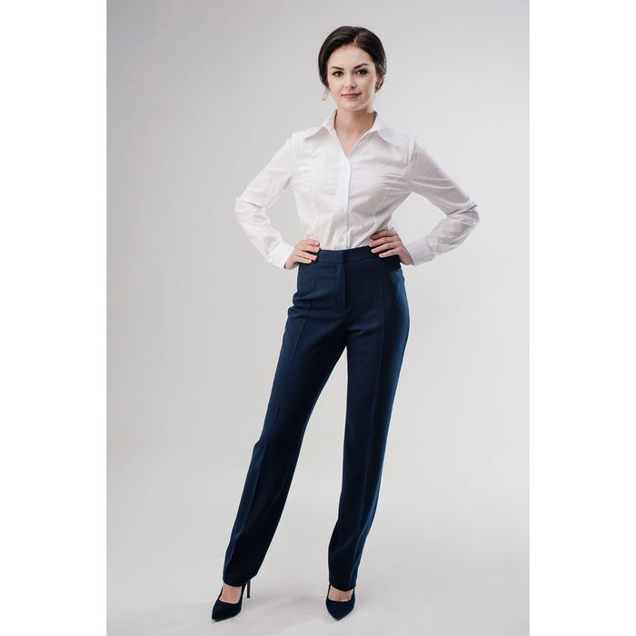 Брюки женские БЗП-03, цвет синий, размер 50, рост 170