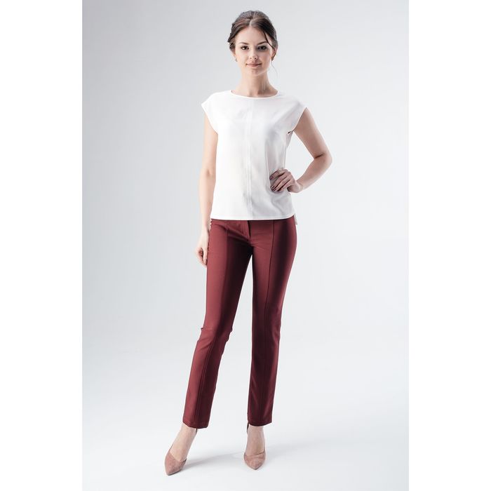 Брюки женские БПС-09/1, цвет бордовый, размер 42, рост 170