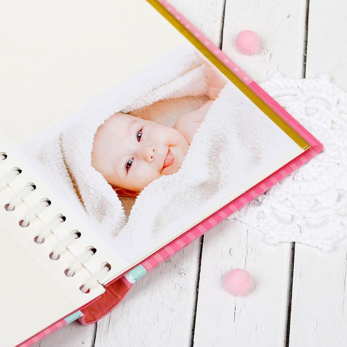 Подарочный набор: фотоальбом 10 магнит. листов, набор памятных коробочек в пенале "Мой первый год", Минни Маус, Дисней Беби