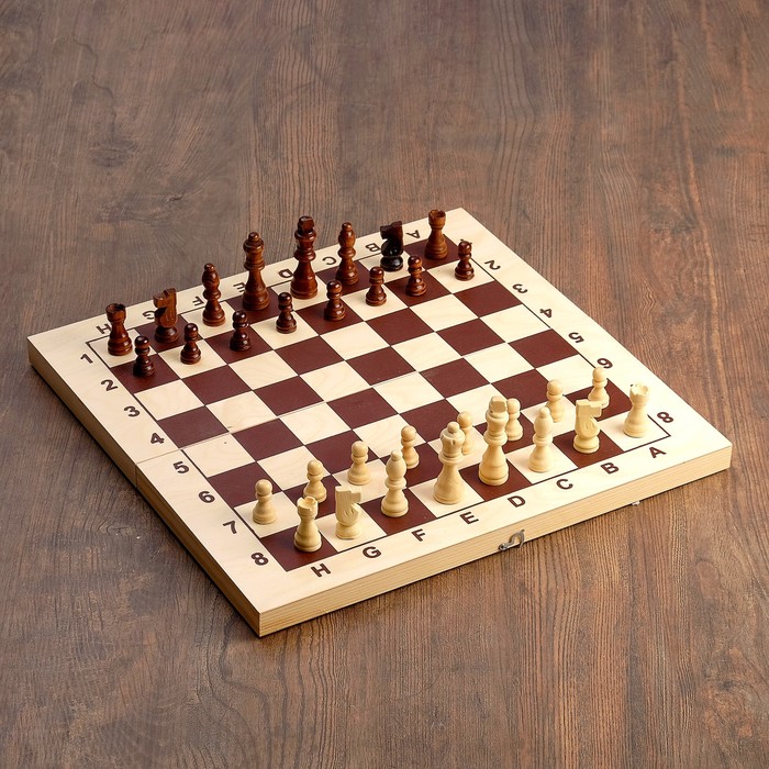 Доска шахматная гроссмейстерская, без фигур, 43х43 см