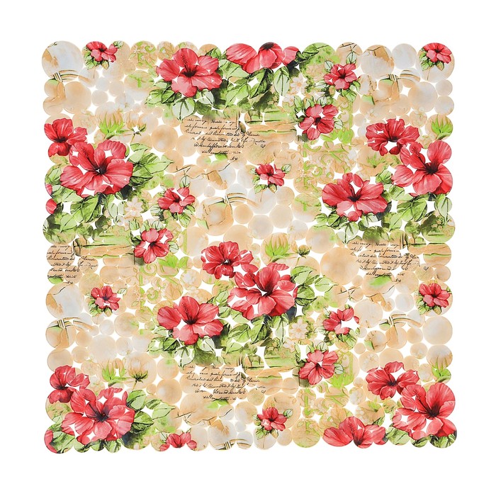 SPA-коврик для душа "Цветник" квадрат