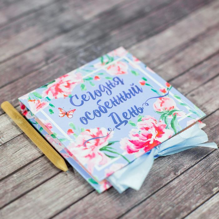 Футляр для бумаги с карандашом "Сегодня особенный день", 100 листов