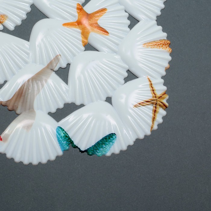 Коврик в раковину "Морские звезды" 30х25 см