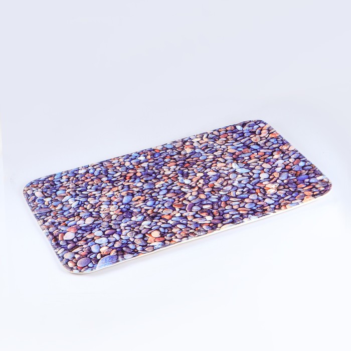 Набор ковриков для ванной и туалета 2 шт "Галька"