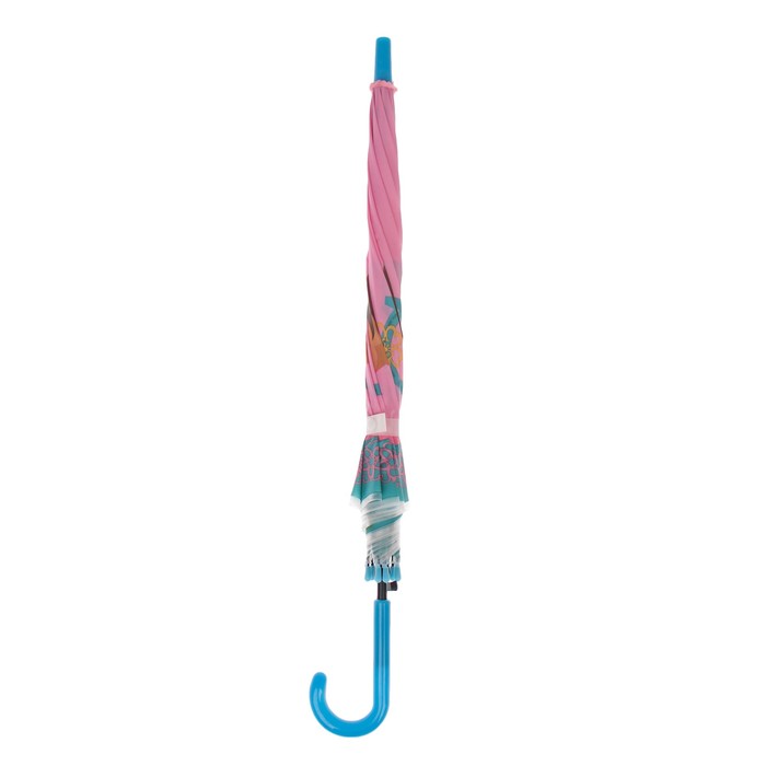 Зонт детский полуавтоматический "Пони", r=40см, цвет голубой/розовый