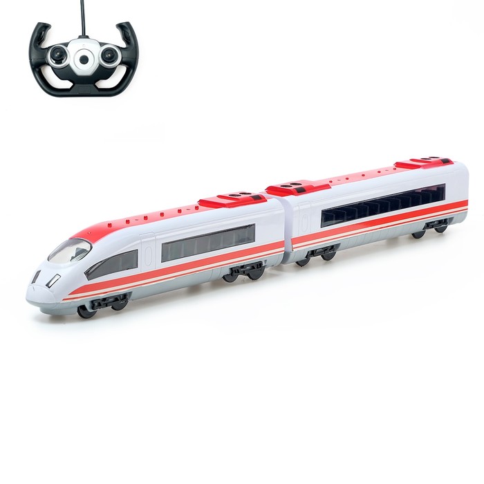 Поезд радиоуправлемый "Стрела", работает от аккумулятора, свет