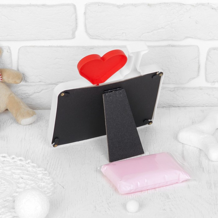 Набор для создания слепка ручки, ножки малыша "Я тебя люблю", 50 гр, цвет массы розовый