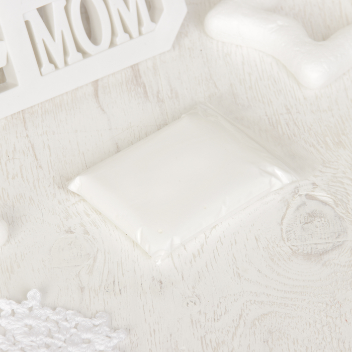 Набор для создания слепка ручки, ножки малыша "Мама, папа, любовь",50 гр, цвет массы белый