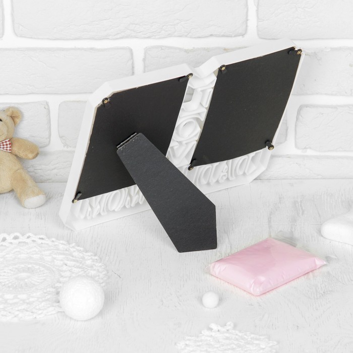 Набор для создания слепка ручки, ножки малыша "Мама, папа, любовь", цвет массы розовый