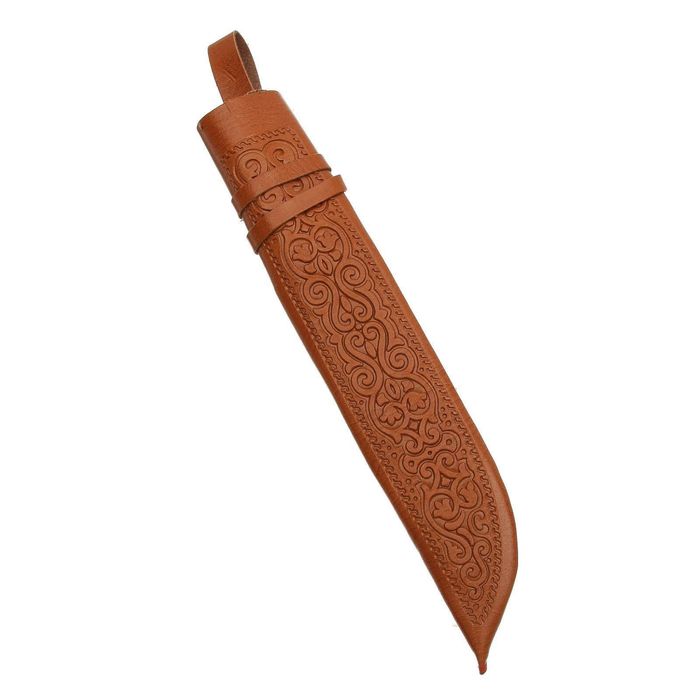 Пчак Шархон, рукоять из дерева (сухма), гарда и навершие мельхиор с садафом